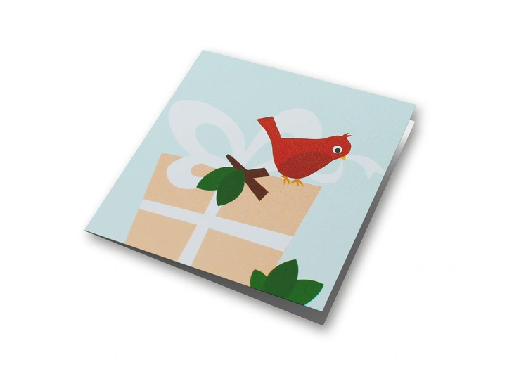 Blafre kort lite - Fugl Dobbelt kort 