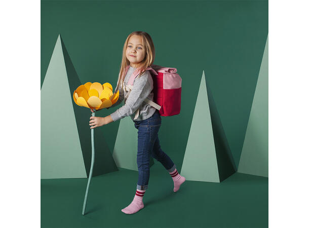 Blafre rullesekk - 9,5L rød/lys rosa 3-7 år