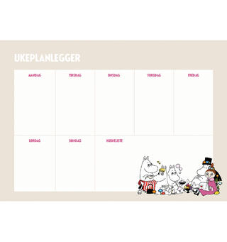 Mummi ukeplanlegger - Mummifamilien A4