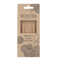 Novita rundpinner 40 cm bjørk 2.5 Bjørk