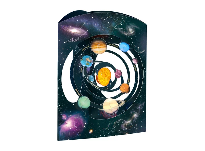 Swing Card Solsystemet A5 Swing Cards 