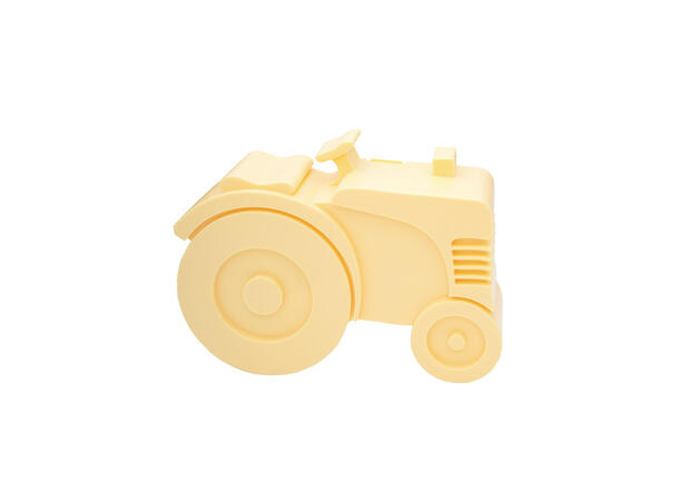 Blafre matboks i plast - Traktor Lys gul