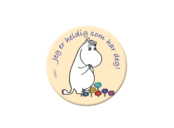 Magnet  Mummi - Jeg er heldig som har de 5,6 cm 