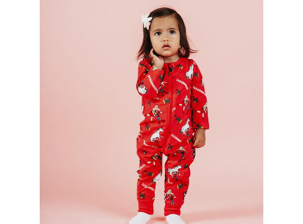 Pippi Pyjamas - Sterkest Rød Babyklær fra Pippi