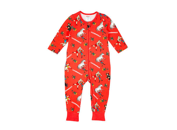 Pippi Pyjamas - Sterkest Rød Babyklær fra Pippi