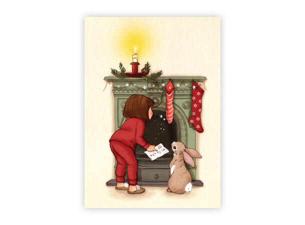 Belle & Boo - Postkort Waiting for santa A6 