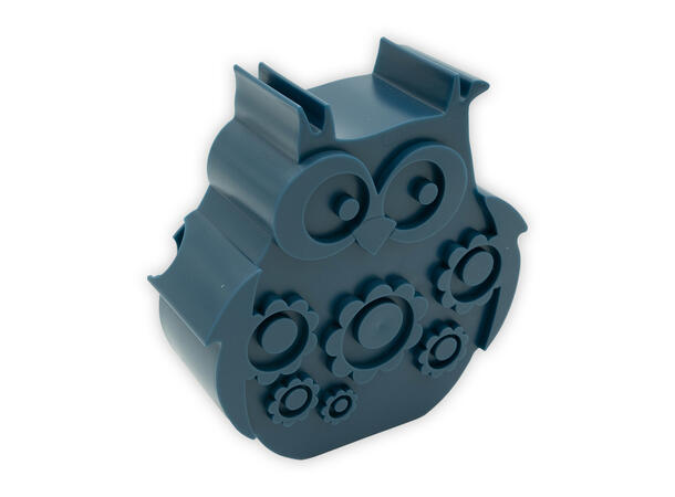 Blafre matboks i plast - Ugle Mørk blå