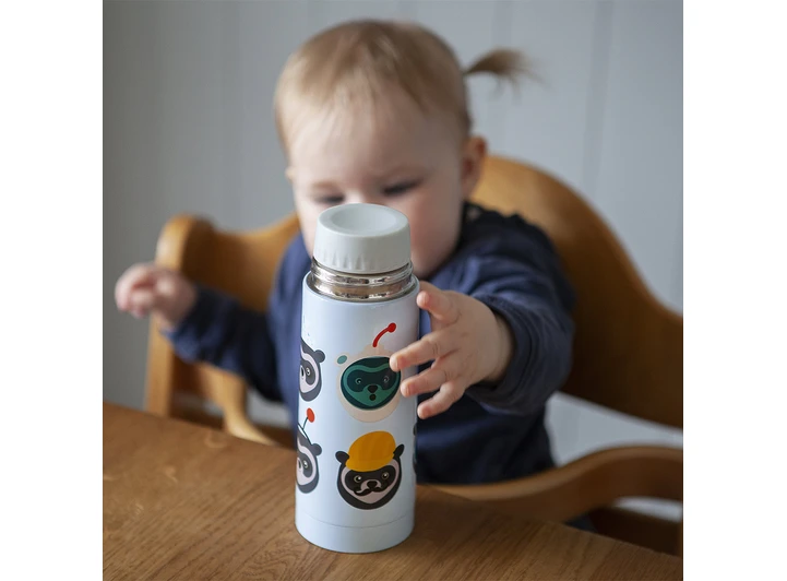 Brillebjørn termos - Lys blå 350 ml 