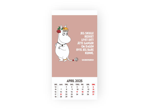 Mummi Postkortkalender 2025 Kalender 2025