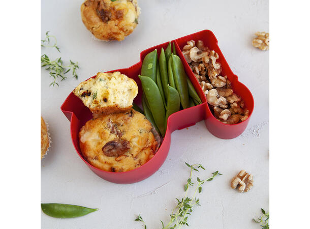 Blafre matboks i plast - Traktor Mørk blå