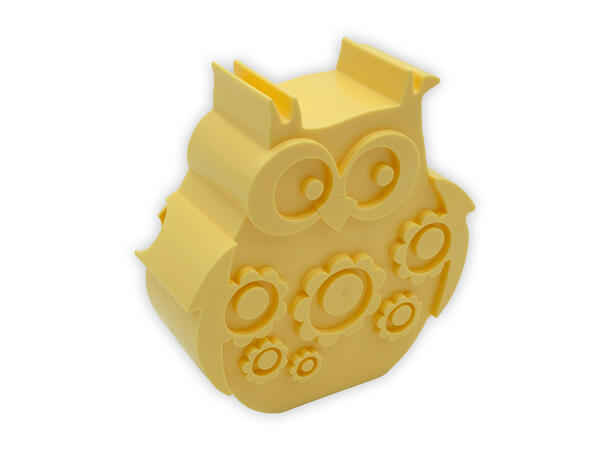 Blafre matboks i plast - Ugle Lys gul