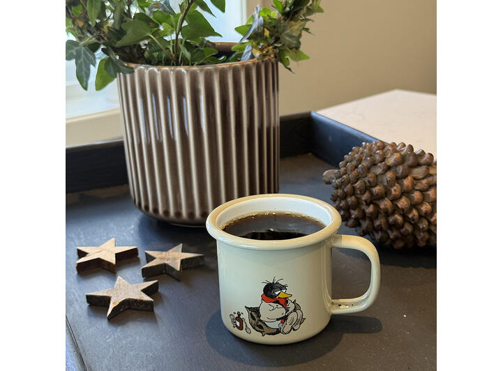 Flåklypa Emaljekopp - Solan syk 2,5 dl 