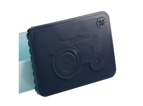 Blafre lokk ettroms matboks - Traktor Mørk blå