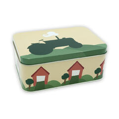 Blafre matboks - Traktor og låve Gul