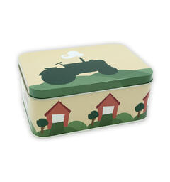 Blafre matboks - Traktor og låve Gul