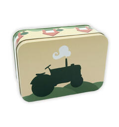 Blafre matboks - Traktor og låve Gul