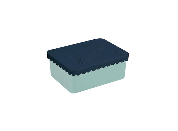 Blafre matboks i plast ett rom - Lunde Marineblå/blågrønn