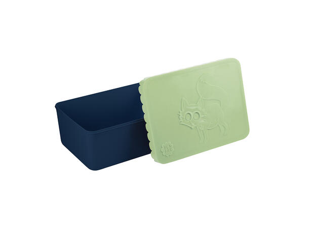 Blafre matboks i plast ett rom - Rev Lys grønn/marineblå