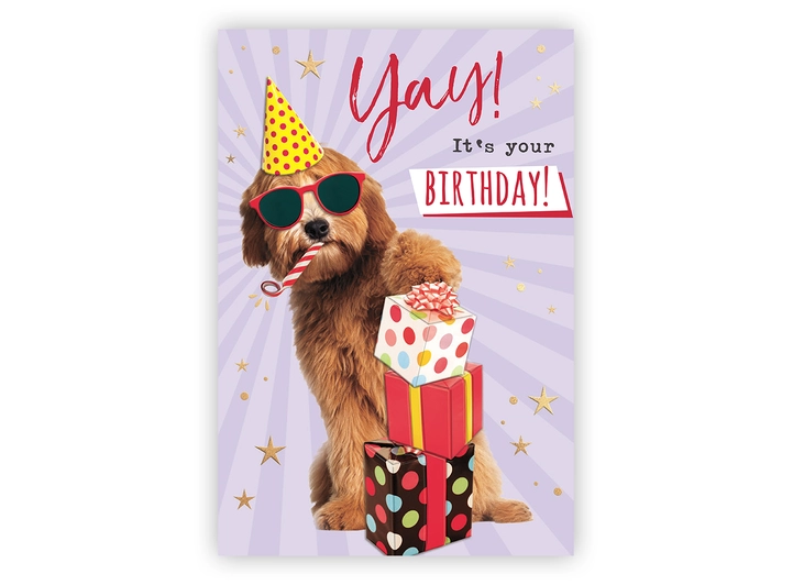 Dobbelt gratulasjonskort Yay! A6 Dobbelt kort 