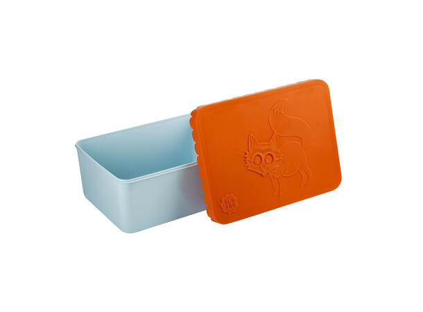 Blafre matboks i plast ett rom - Rev Oransje/lys blå