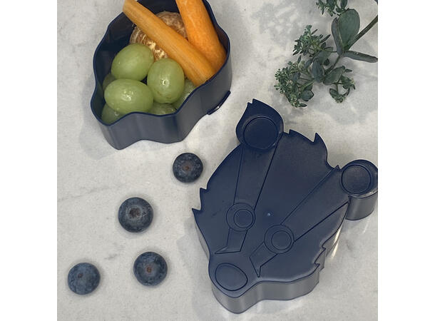 Blafre matboks i plast mini - Grevling Mørk blå