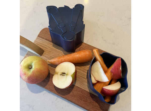 Blafre matboks i plast mini - Grevling Mørk blå