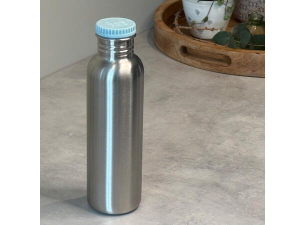 Blafre stålflaske - Lys blå 750 ml 