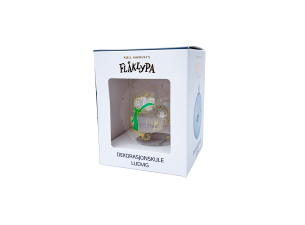 Flåklypa Julekule - Ludvig 7cm 2024