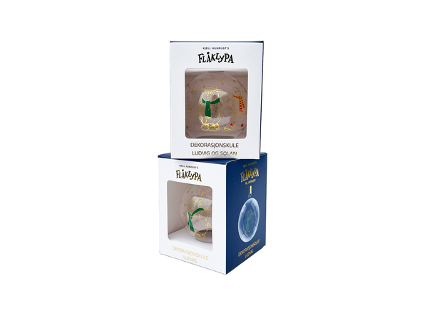 Flåklypa Julekule - Ludvig 7cm 2024