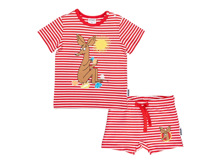 Mummi Shortssett - Sniff Rød 62 Babyklær fra Mummi 