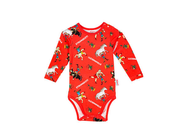 Pippi Body - Sterkest Rød Babyklær fra Pippi
