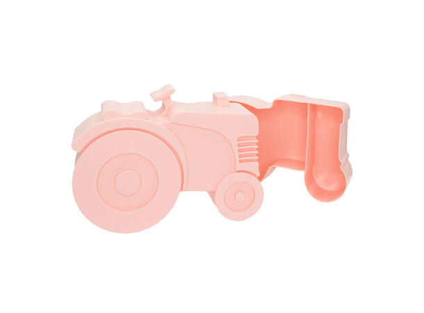 Blafre matboks i plast - Traktor Lys rosa