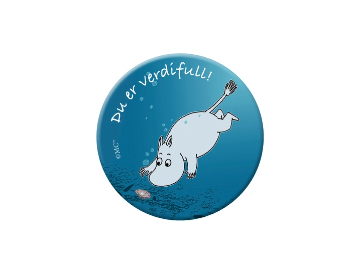 Magnet  Mummi - Du er verdifull! 5,6 cm 