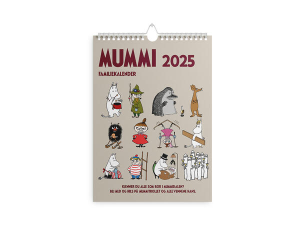 Mummi Familiekalender 2025 Kalender 2025