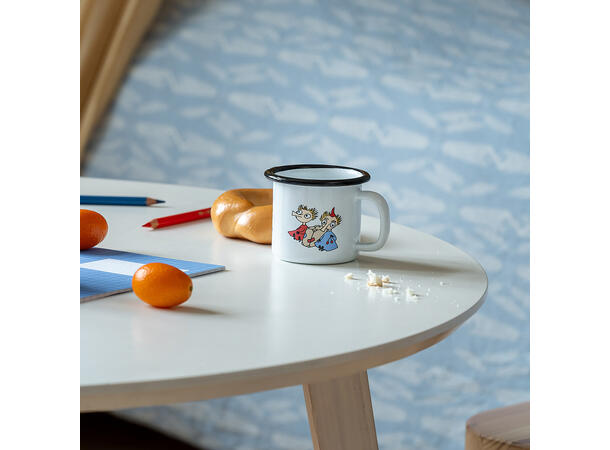 Mummikopp Emalje - Tufsla og Vifsla 1,5 dl Retro 