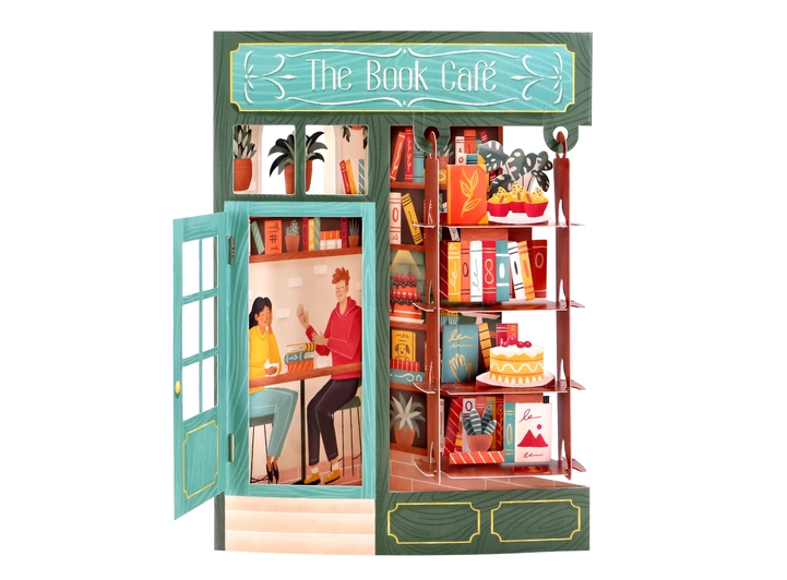Swing Card The Book Cafe A5 Swing Cards 
