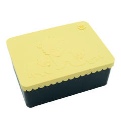 Blafre matboks i plast treroms - Bjørn Lys gul/mørk blå