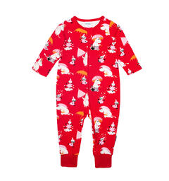 Mummi Pyjamas - Nedbør Rød Babyklær fra Mummi