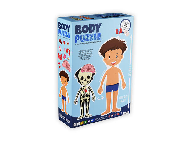 Puslespill kroppen gutt - 34 brikker 3+