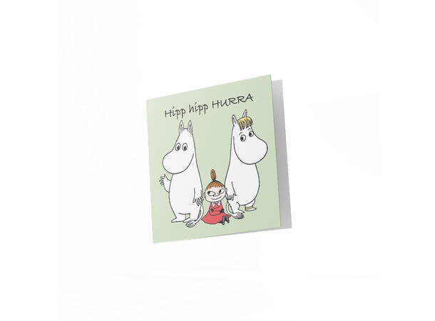 Mummi dobbeltkort - Hipp hipp HURRA 12 cm Mummi