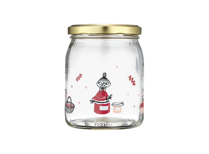 Mummi glasskrukke + 4 klistremerker 0,5 liter 