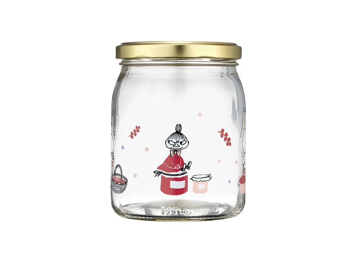 Mummi glasskrukke + 4 klistremerker 0,5 liter 