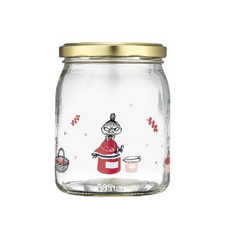 Mummi glasskrukke + 4 klistremerker 0,5 liter