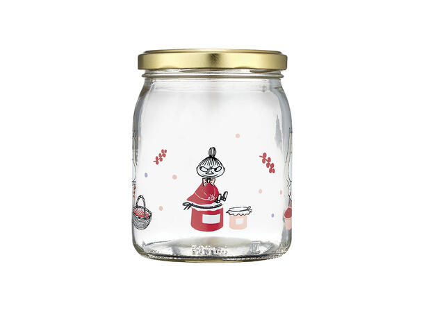 Mummi glasskrukke + 4 klistremerker 0,5 liter