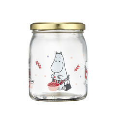 Mummi glasskrukke + 4 klistremerker 0,5 liter