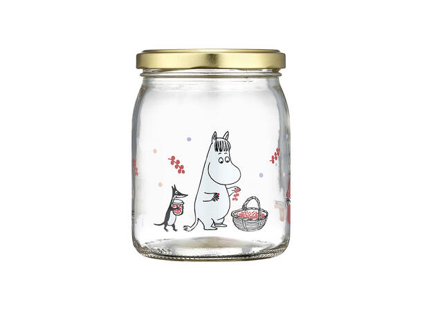Mummi glasskrukke + 4 klistremerker 0,5 liter