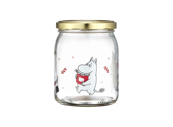 Mummi glasskrukke + 4 klistremerker 0,5 liter 
