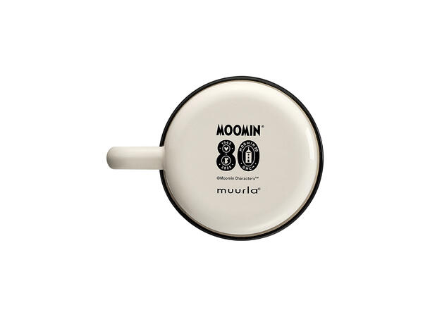 Mummikopp Emalje - Mummi 80 år 3,7 dl