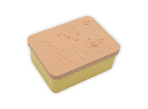 Blafre matboks i plast ett rom - Rådyr Fersken/lys gul