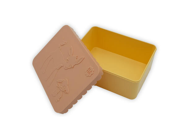 Blafre matboks i plast ett rom - Rådyr Fersken/lys gul